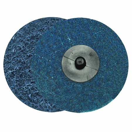 SUPERIOR PADS AND ABRASIVES 3 Inch ROLL-ON/ROLL-OFF Style Surface Conditioning Sanding Disc (Blue / Fine) SD3F